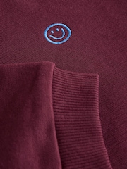 Burgundy Red Logo Sweatshirt And Joggers Set (3mths-7yrs) - Image 4 of 5