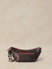 White Stuff Brown Meadow Leather Cross-Body Bag - Image 1 of 4