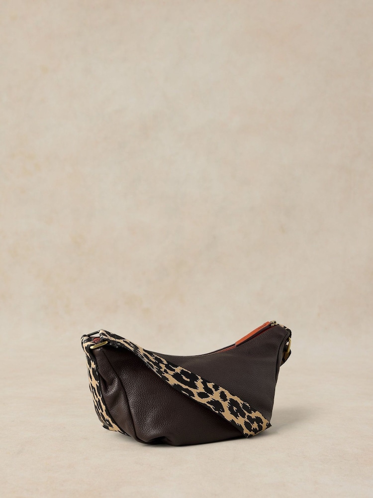 White Stuff Brown Meadow Leather Cross-Body Bag - Image 2 of 4