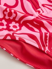 Red/Pink Long Sleeve Sunsafe Swimsuit (3mths-16yrs) - Image 3 of 4