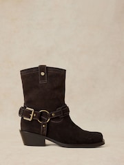 White Stuff Brown Liberty Western Biker Boots - Image 1 of 4