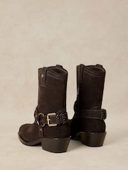 White Stuff Brown Liberty Western Biker Boots - Image 3 of 4