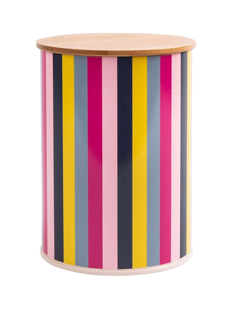 Navigate Pink Guatemala Stripe Storage Canister - Image 2 of 2
