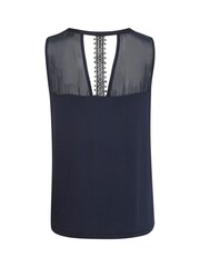 Cream Blue Sealina Sleeveless Lace Blouse - Image 4 of 5