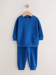 Cobalt Blue Logo Sweatshirt And Joggers Set (3mths-7yrs) - Image 1 of 5