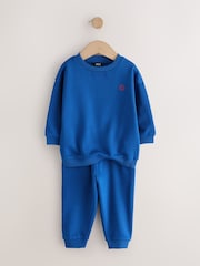 Cobalt Blue Logo Sweatshirt And Joggers Set (3mths-7yrs) - Image 2 of 5