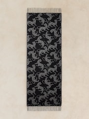 White Stuff Black Midweight Pattern Scarf - Image 2 of 3