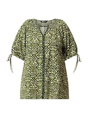 Yours Curve Green Ric  Rac Blouse - Image 5 of 5