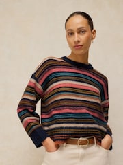 White Stuff Blue Stripe Jumper - Image 2 of 6