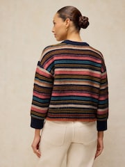 White Stuff Blue Stripe Jumper - Image 3 of 6