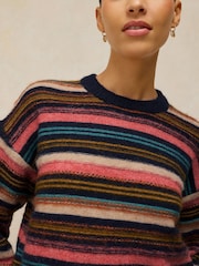 White Stuff Blue Stripe Jumper - Image 4 of 6