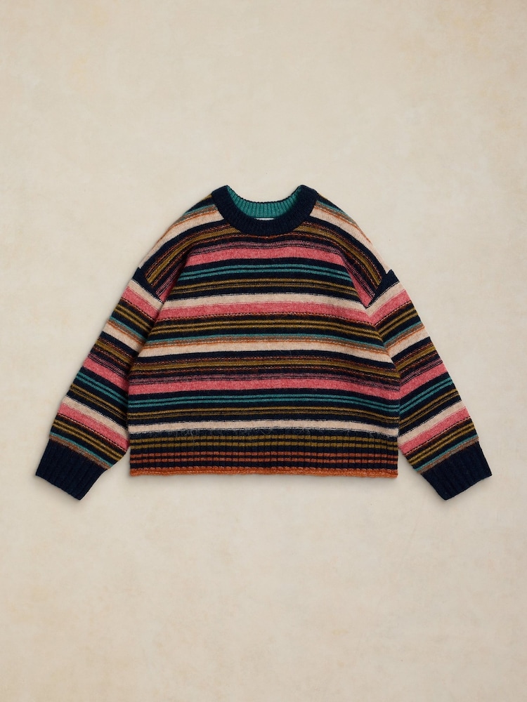 White Stuff Blue Stripe Jumper - Image 6 of 6