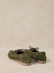 White Stuff Green Mahri Boat Shoes - Image 3 of 4