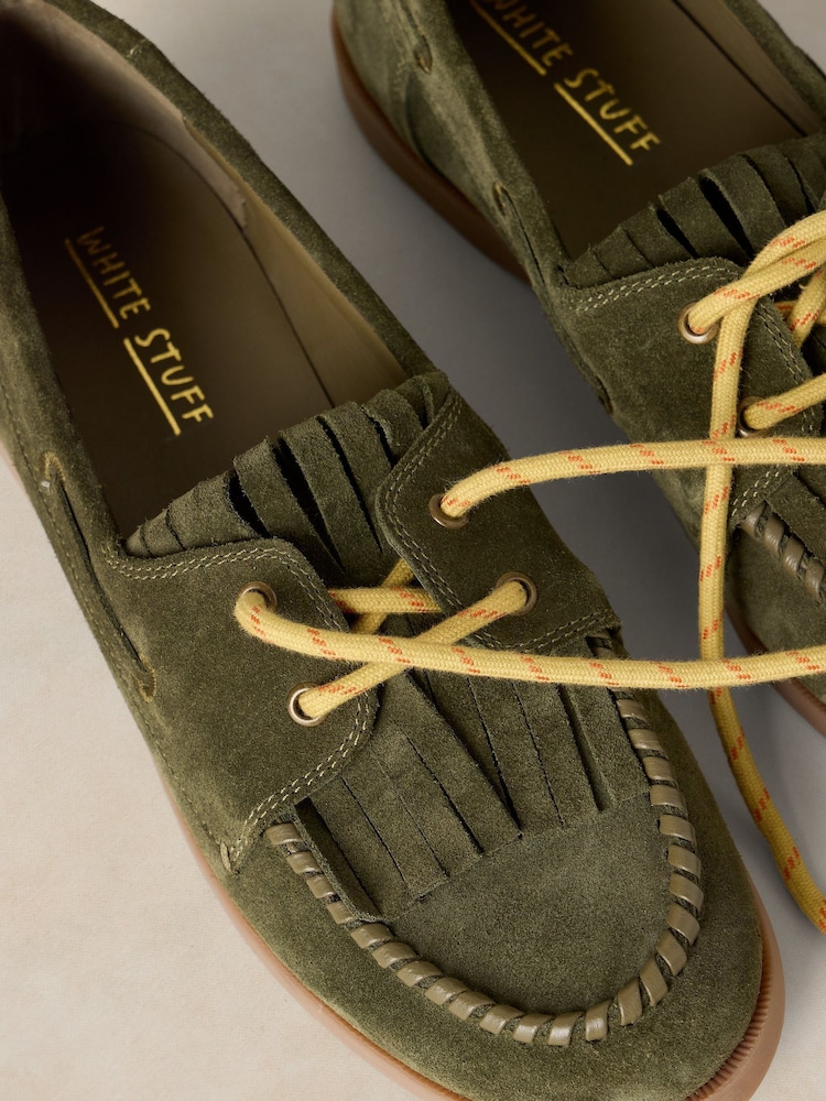 White Stuff Green Mahri Boat Shoes - Image 4 of 4 White Stuff Green Mahri Boat Shoes - Image 4 of 4