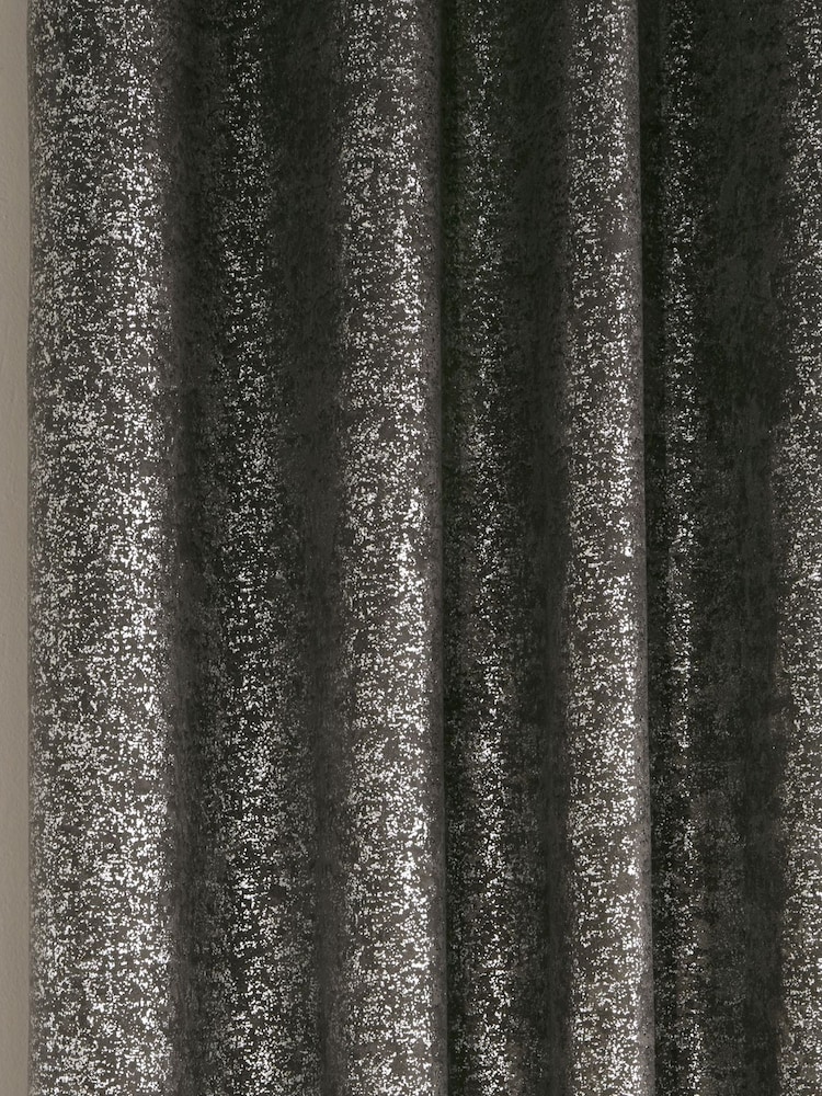 Enhanced Living Grey Halo Ready Made Blackout Thermal Eyelet Curtains - Image 2 of 3