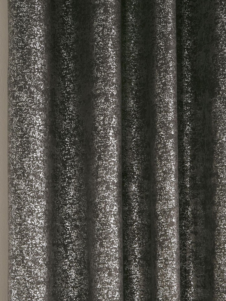 Enhanced Living Grey Halo Ready Made Blackout Thermal Eyelet Curtains - Image 3 of 3