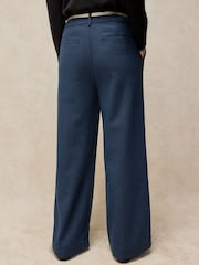 White Stuff Blue Belle Tweedy Wide Leg Trousers - Image 2 of 6