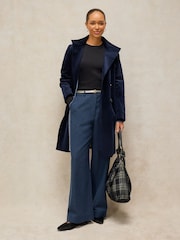 White Stuff Blue Belle Tweedy Wide Leg Trousers - Image 3 of 6
