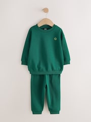 Verde brilhante - Conjunto Sweatshirt e joggers (3meses -7anos) - Imagem 1 de 5