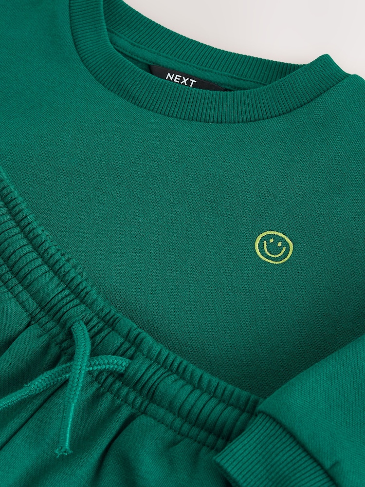 Verde brilhante - Conjunto Sweatshirt e joggers (3meses -7anos) - Imagem 5 de 5