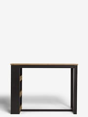 Dark Bronx Oak Effect 2 Seater Storage Bar Table - Image 2 of 7