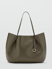 Mango Nude Structured Tote Bag - Image 2 of 5