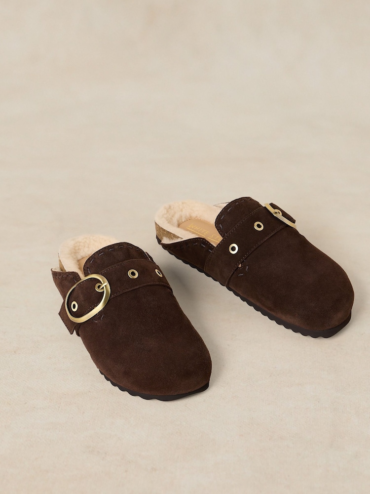 White Stuff Brown Myrtle Buckle Footbed Shoes - Image 2 of 4 White Stuff Brown Myrtle Buckle Footbed Shoes - Image 2 of 4
