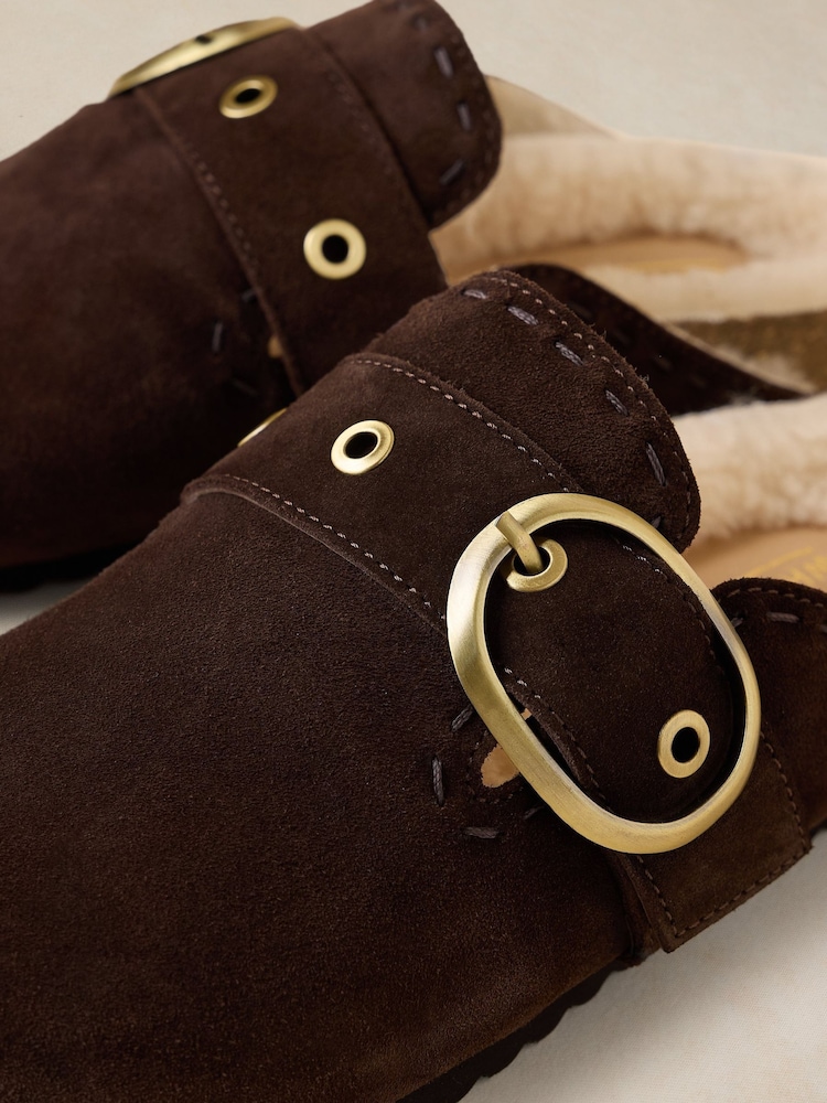 White Stuff Brown Myrtle Buckle Footbed Shoes - Image 4 of 4 White Stuff Brown Myrtle Buckle Footbed Shoes - Image 4 of 4