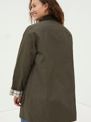FatFace Green Hampshire Wax Swing Coat - Image 3 of 7