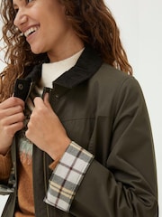 FatFace Green Hampshire Wax Swing Coat - Image 5 of 7