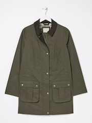 FatFace Green Hampshire Wax Swing Coat - Image 7 of 7
