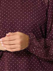 Long Tall Sally Red Floral Georgette Blouse - Image 4 of 6