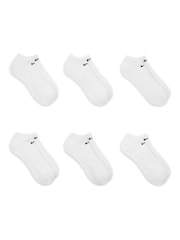Nike White Everyday Cushioned Training No Show Socks 6 Pack - Image 3 of 4