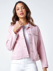 Roman Pink Stretch Pocket Detail Jacket - Image 1 of 5