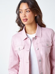 Roman Pink Stretch Pocket Detail Jacket - Image 4 of 5