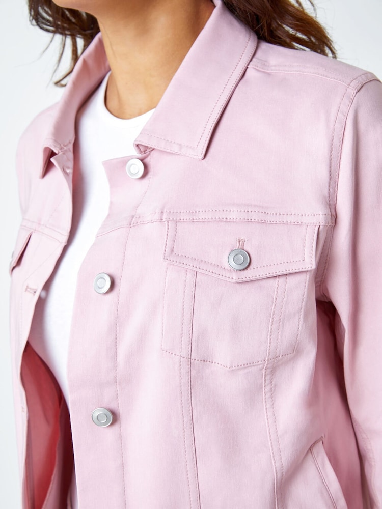 Roman Pink Stretch Pocket Detail Jacket - Image 5 of 5