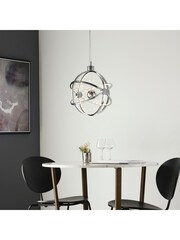 Gallery Home Chrome Moory Chrome Ceiling Light Pendant - Image 2 of 9