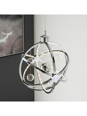 Gallery Home Chrome Moory Chrome Ceiling Light Pendant - Image 3 of 9