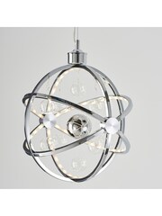 Gallery Home Chrome Moory Chrome Ceiling Light Pendant - Image 7 of 9