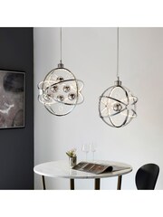 Gallery Home Chrome Moory Chrome Ceiling Light Pendant - Image 8 of 9