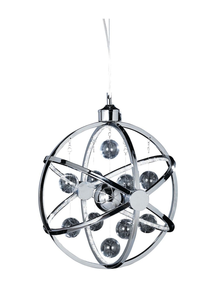 Gallery Home Chrome Moory Chrome Ceiling Light Pendant - Image 9 of 9 Gallery Home Chrome Moory Chrome Ceiling Light Pendant - Image 9 of 9
