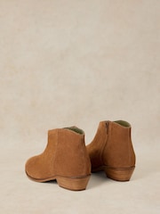 White Stuff Brown Wide Fit Suede Ankle Boots - Image 3 of 4