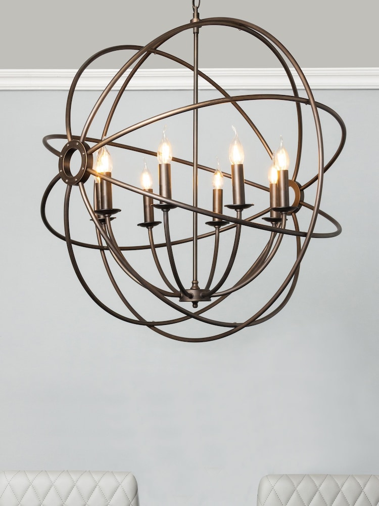 Visconte by BHS Bronze Capri 8 Light Orb Ceiling Light - Image 1 of 5