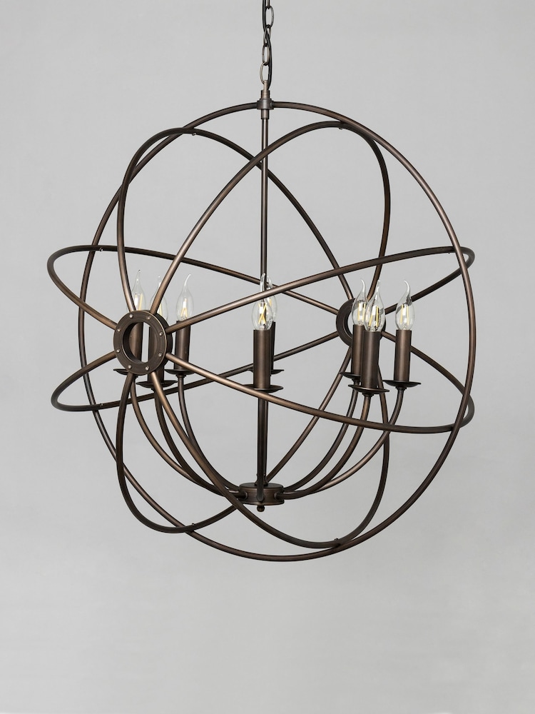 Visconte by BHS Bronze Capri 8 Light Orb Ceiling Light - Image 2 of 5