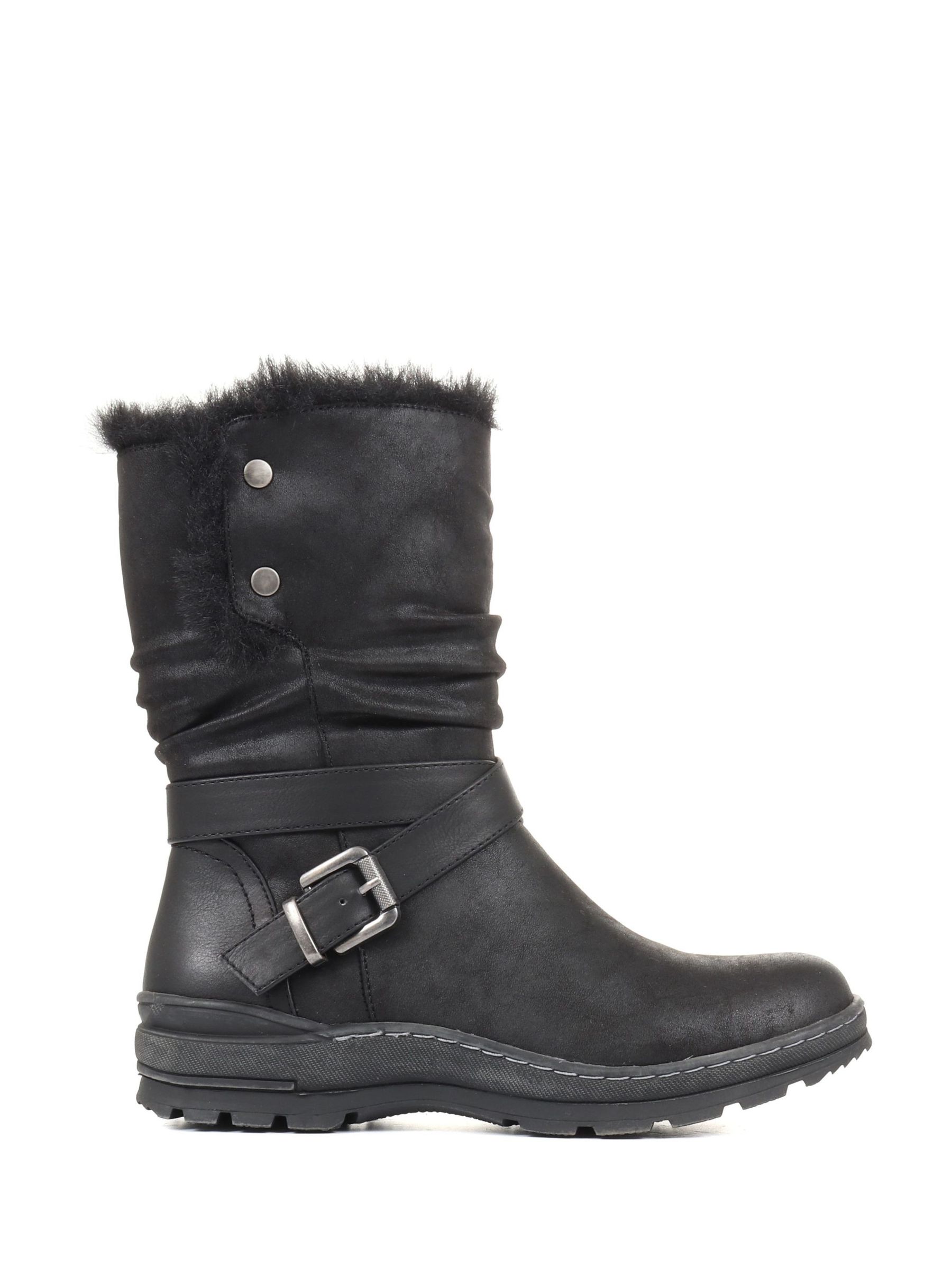 Buy Pavers Slouch Biker Black Boots from Next Luxembourg