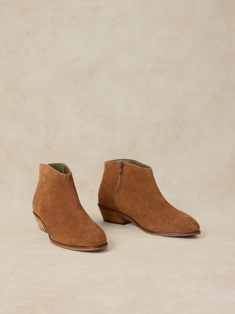 White Stuff Brown Mae Suede Ankle Boots - Image 2 of 4