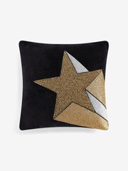 Rockett St George Black Shooting Star Cushion - Image 4 of 6