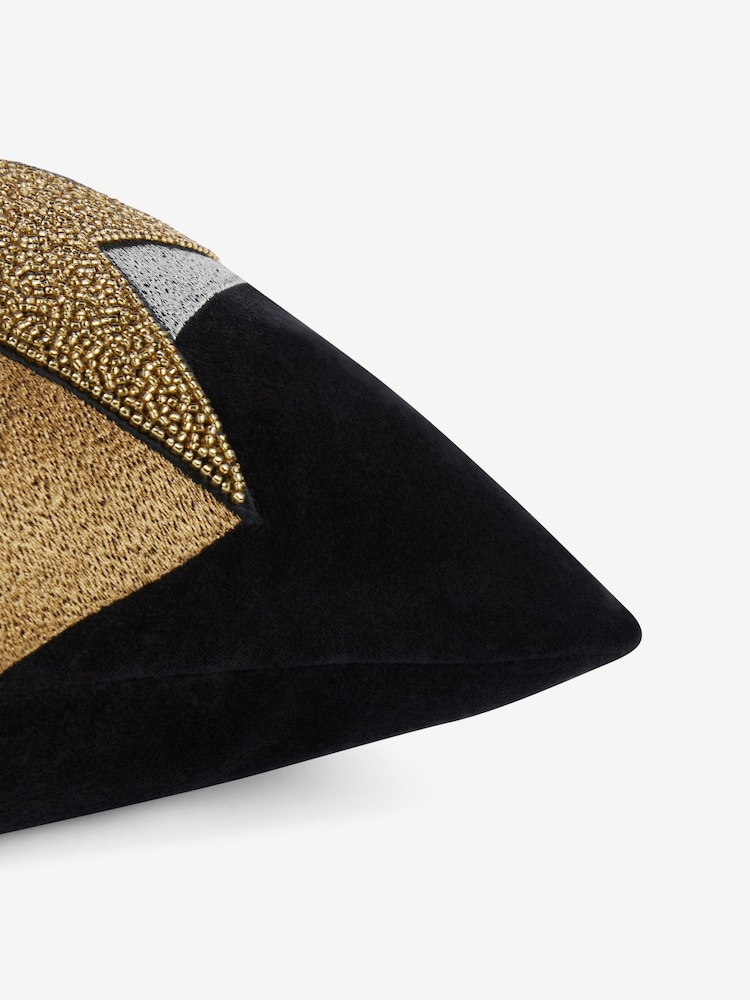 Rockett St George Black Shooting Star Cushion - Image 6 of 6 Rockett St George Black Shooting Star Cushion - Image 6 of 6