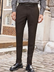 Bronze Slim Tuxedo Trousers - Image 1 of 9