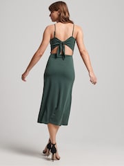 Superdry Green Jersey Open Back Dress - Image 13 of 13